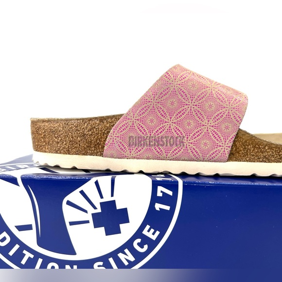 **SOLD**  RARE Birkenstock Miramar Big Buckle Rose Pink 39 Regular Women 8 Men 6 - Picture 9 of 16